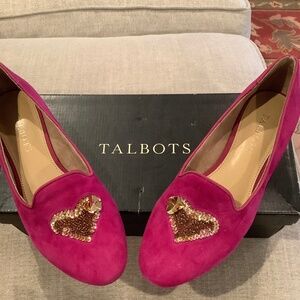 Talbots flats size 6M fuchsia shoes